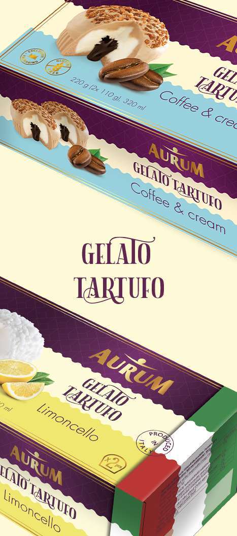AURUM Gelato Tartufo desserts